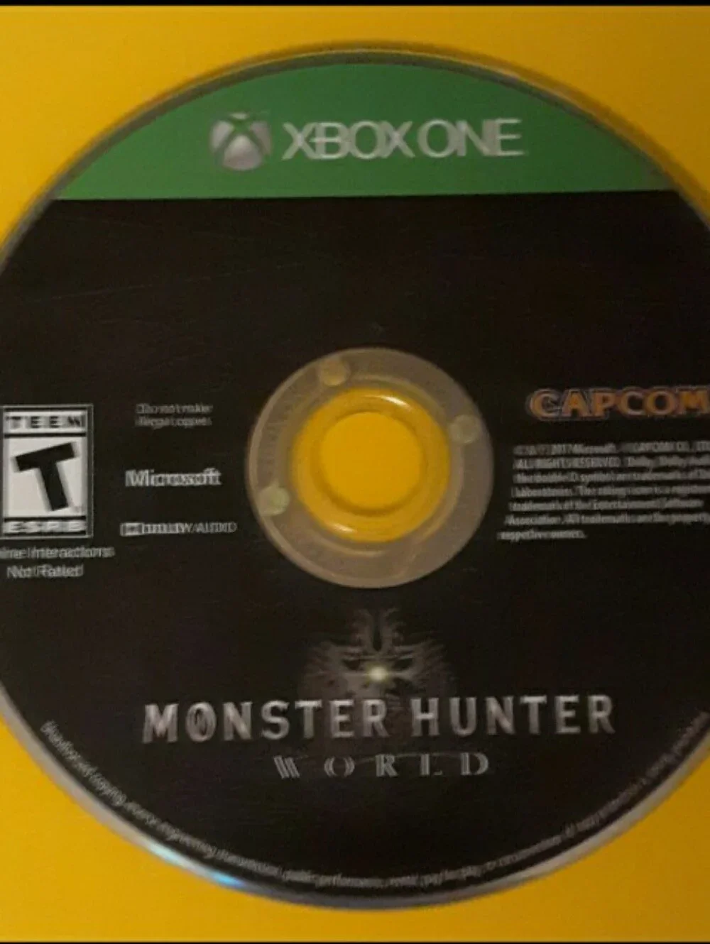 Microsoft Xbox One Monster Hunter: World - Black & Green Disc